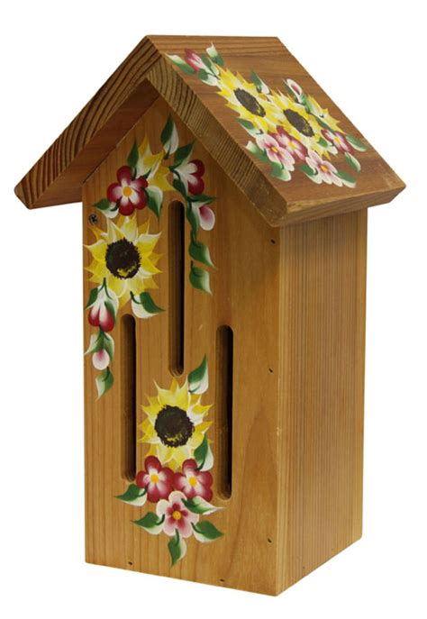 Bird Bee And Bat Houses Natural Butterfly Houses With Sunflowers