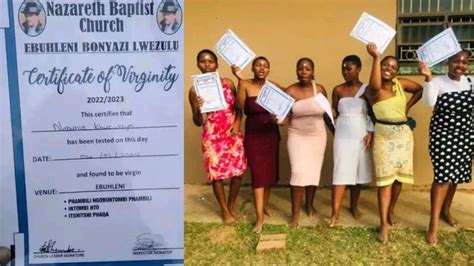 Virginity Test In South Africa A Church That Tests Female Members