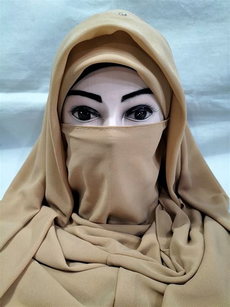 Plain Niqab Ready To Wear Golden Suzain Hijabs