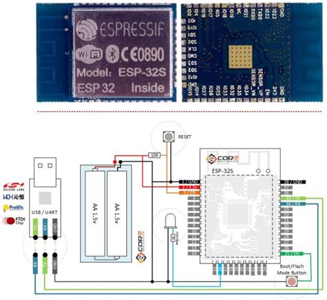 Wiring Flashing Programming Esp Esp S With Usb Ttl Uart And Integration With Arduino
