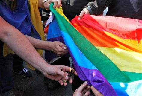 Pride Flag Set On Fire In Deliberate Act Of Hate Lgbt Activists Claim