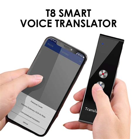 Gray Smart Language Translator Device Real Time Two Way Voice