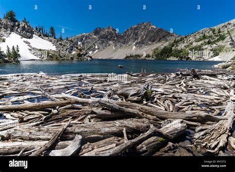 Sawtooth Lake Is An Alpine Lake In The Salmon Challis National Forest