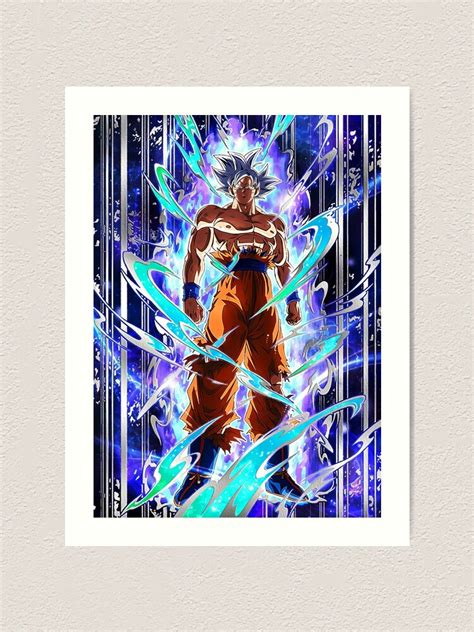 Goku Ultra Instinct Art Print By Ahmedtaki Redbubble