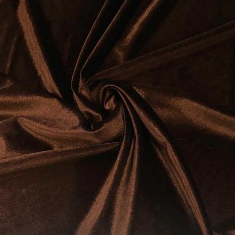 Brown Stretch Velvet Fabric Ifabric