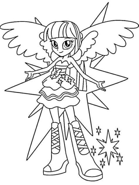 My Little Pony Equestria Girl Coloring Pages To Print At Getdrawings