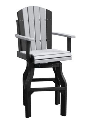 Swoop swivel bar stool sale $134.99. Poly Vinyl Adirondack Swivel Bar Chair - Amish Furniture ...