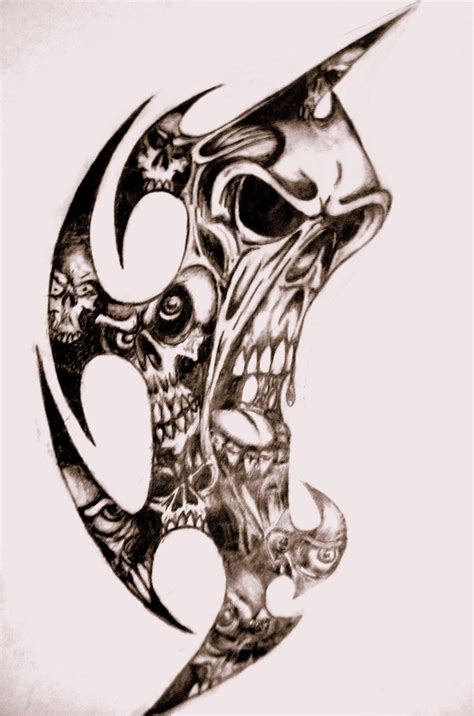 23 Best Tribal Skull Tattoos Designs Images On Pinterest Skull Tattoo