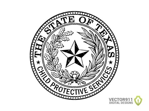 Texas Department of Child Protective Services Seal Logo - Etsy