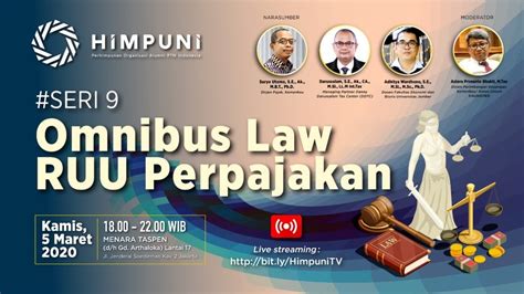 Omnibus Law Ruu Perpajakan Youtube