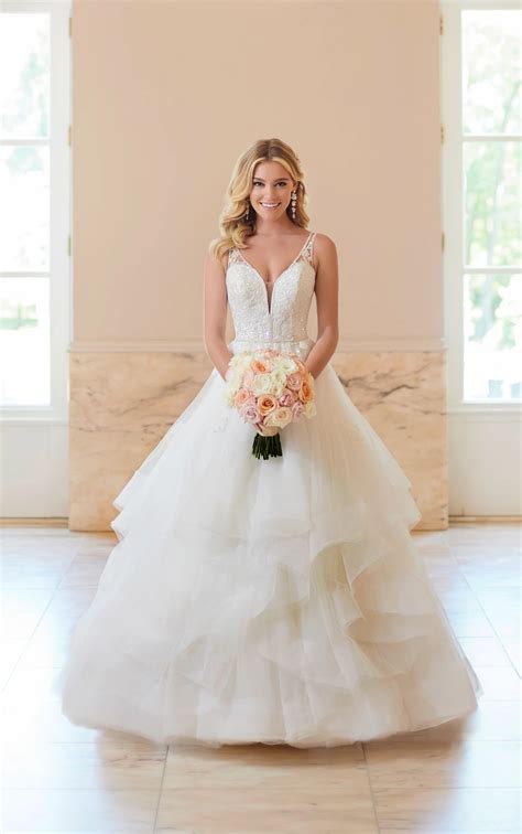 Shimmering Ballgown Plus Size Wedding Dress Stella York Wedding Dresses