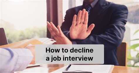 How To Decline A Job Interview Tips And Email Samples Cakeresume