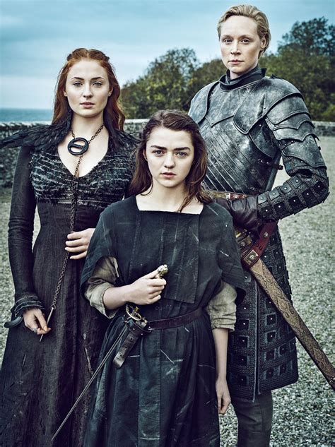 Sansa And Arya With Brinne House Stark Photo 39634382 Fanpop