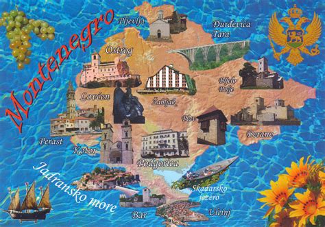 Large Travel Map Of Montenegro Montenegro Europe Mapsland Maps Of The World