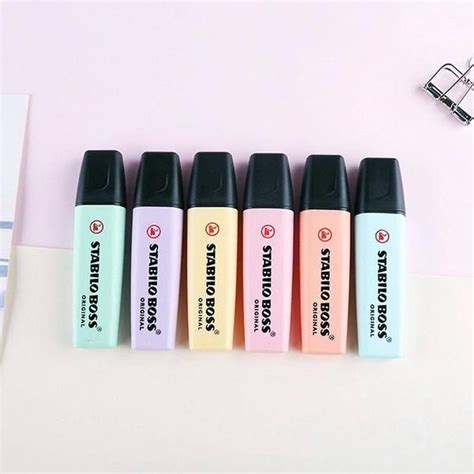 Stabilo Boss Original Pastel Highlighters 6 Colors Pack Pastel