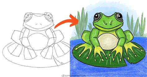 Learn How To Draw A Frog An Easy Step By Step Tutorial To Draw A Cute