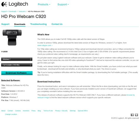 The logitech hd pro webcam c920 generates some of the very best video high quality offered on the webcam. Logitech C920 Broadcasting Driver : Como instalar o driver ...