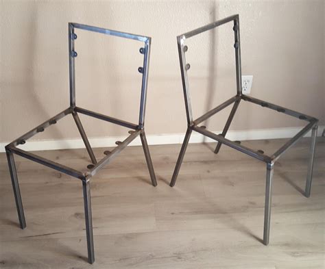 Steel Dining Chair Frame Set Of 2 Chair Frames Diy Create Your Etsy