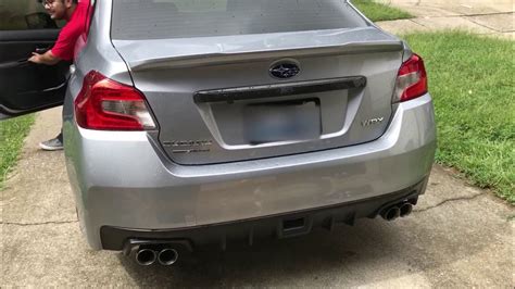 2015 Wrx Muffler Delete Before And After Youtube