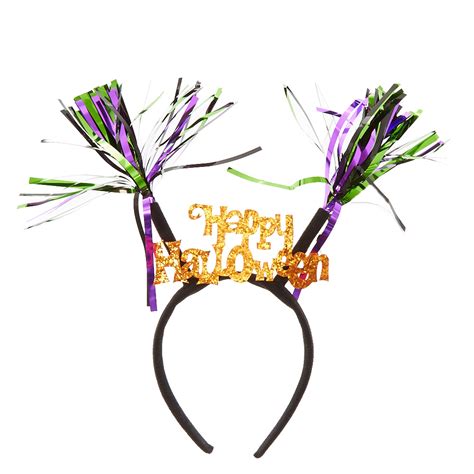 Happy Halloween Tinsel Headband Claires Us