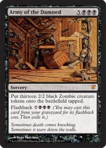 Mtg Black Zombie Deck Army Of The Damned Cemetery Reaper Magic The