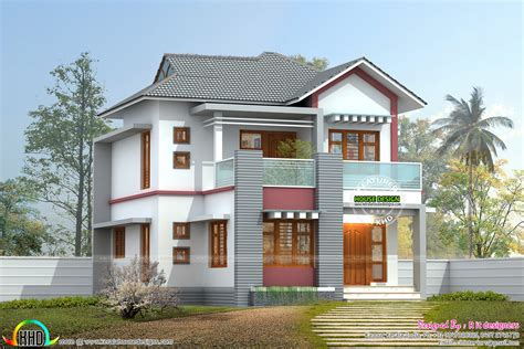 Nice Small Double Storied Home Kerala Home Design And Floor Plans