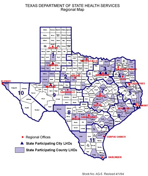 Inspectors By Region Texas Dshs