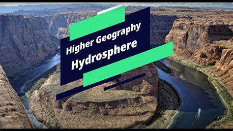 What You Need To Know Hydrosphere Higher Geography Youtube