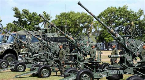 Bofors 40mm Gun Operated By The Philippine Marine Corps Field Artillery