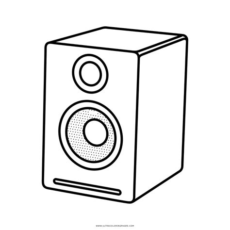 Speaker Coloring Page