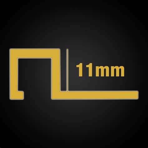 Gold Square Edge 24k Gold Tile Trim 11mm 25m Length Buy Premium Tile