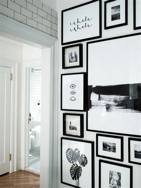Cadre Mural Porte Blanche Photos Blanc Et Noir Décoration Murale En
