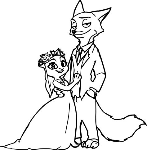 Nick Wilde Zootopia Coloring Page Wecoloringpage 009
