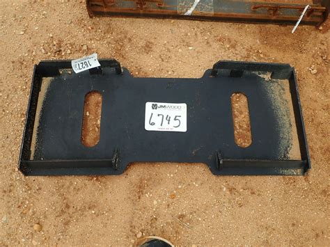 Solid Back Quick Attach Plate Fits Skid Steer Loader B 5 Jm Wood