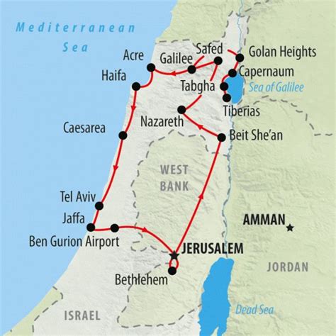 Map Of Nazareth And Bethlehem Printable Templates Free