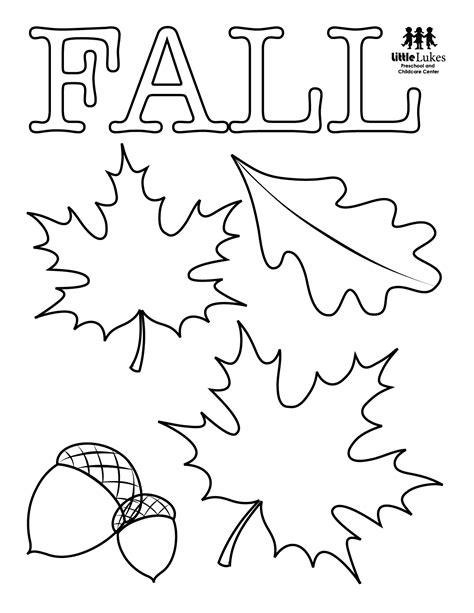 Preschool Fall Coloring Pages Free Coloring Pages