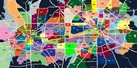 Map Of Zip Codes In Dallas Fort Worth