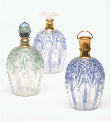 Lalique René Three Dorsay Perfume Object Perfume Bottle Art