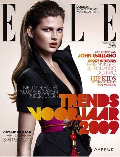 Bette Franke Elle Netherlands Feb 2009 Dutch Hair Elle Magazine Magazine Covers Hanneli