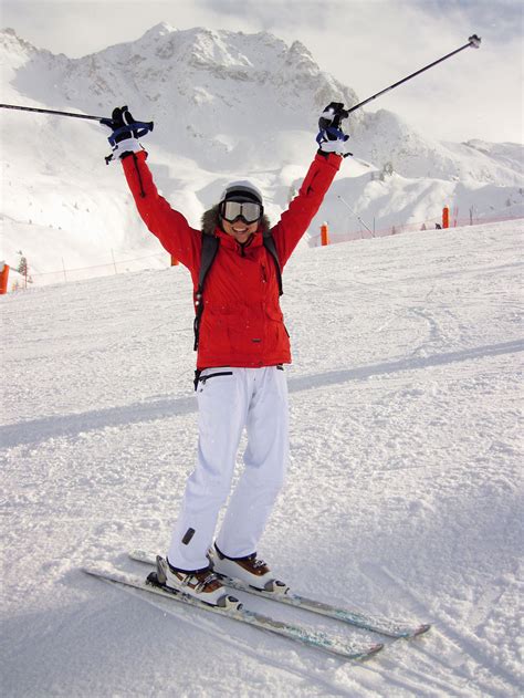 Skiing Woman Free Stock Photo A Woman Snow Skiing 10568