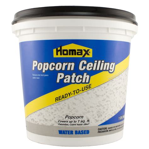 Patching ceiling cracks is an essential step in prepping a room for fresh painting. Homax Popcorn Ceiling Patch, Quart - Walmart.com - Walmart.com