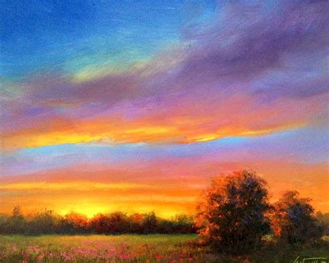 Lauderdale Sunset Oil Painting
