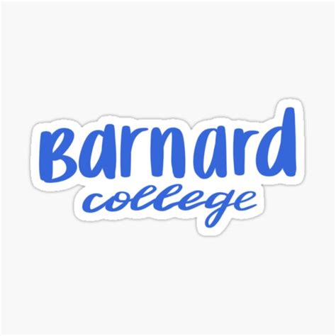 Barnard Sticker For Sale By Brynnekm Redbubble