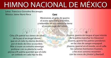 Mexico national anthem, lyrics included. Himno Nacional Mexicano: letra completa, historia y ...