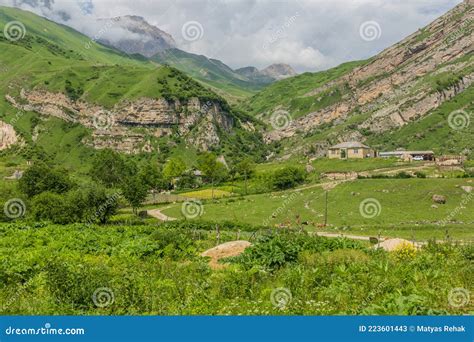 View Of Laza Village In Caucasus Mountains Azerbaij Stock Image