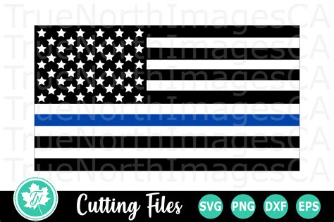 Thin Blue Line Flag An Occupation Svg Cut File