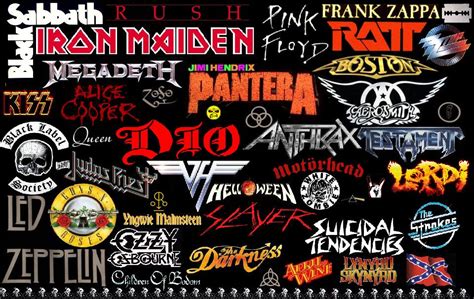Download Heavy Metal Logos Band Collage By Janicew47 Heavy Metal
