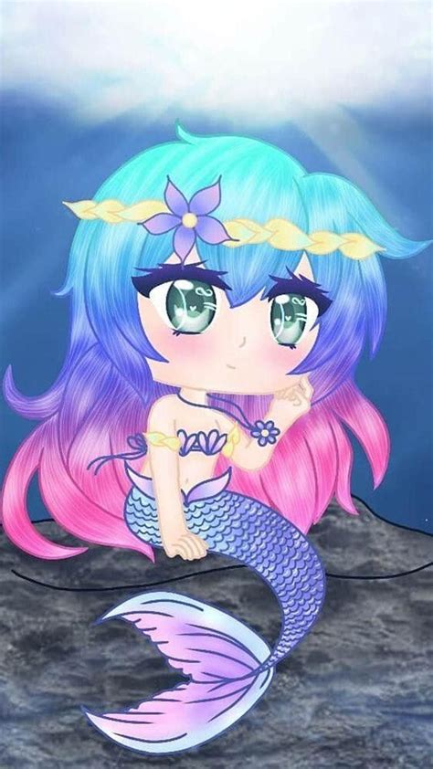 Anime Cute Girl Chibi Kawaii Mermaid Anime Wallpaper Hd