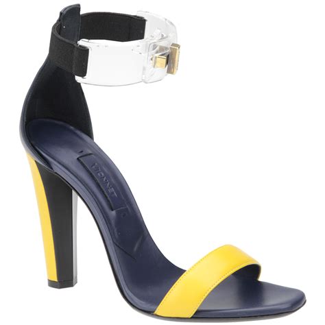 Vionnet Yellow Sandal With Perspex Ankle Strap Spring Summer 2014