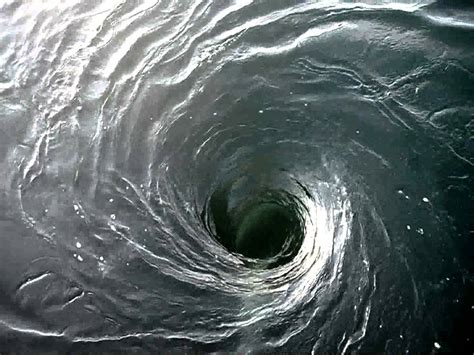 Newtonian Mechanics How Deep Can A Whirlpool Descend Physics Stack